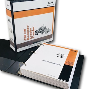 Case 530Ck Tractor Loader Backhoe Service Repair Shop Manual Construction King