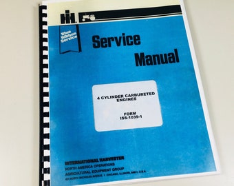 International Uc-60 Uc60 Power Unit 4 Cylinder Gas Engine Service Repair Manual