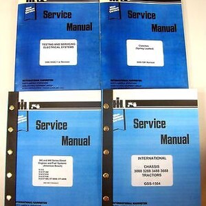 Set International 3688 Tractor Service Manuals Technical Repair Shop Workshop