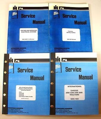 Set International 3688 Tractor Service Manuals Technical Repair Shop Workshop