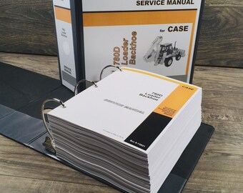 Case 780D Tractor Loader Backhoe Service Technical Manual Repair Shop In Binder