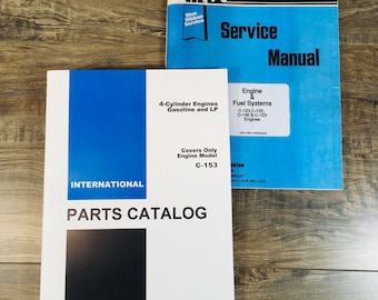 International C-153 4 Cylinder Gas Engine Service Parts Manual Set Repair Shop