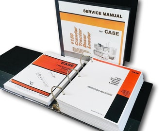 Case 1150 Crawler Service Manual Parts Catalog Repair Shop Set Prior To 7108999