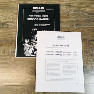 Kohler Kt17 & Kt19 Series Ii Engine Service Parts Manual Set Repair Workshop
