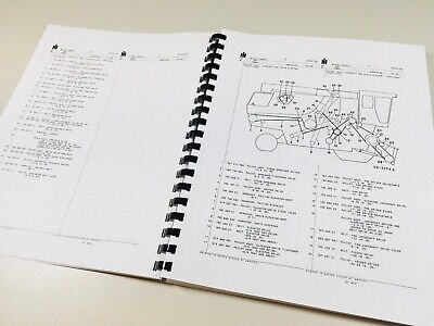 International 1440 Combine Service Parts Operators Manual Set Repair