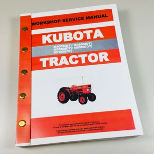 Kubota M7500 (Dt) M7500Dt Atelier tracteur Service Manuel de réparation Livre
