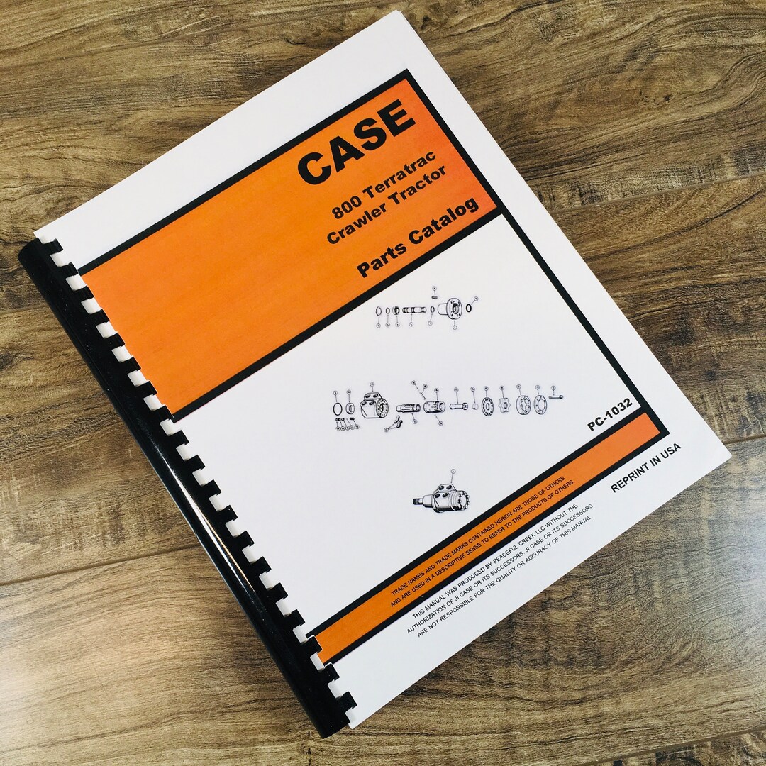 J I Case 800 Terratrac Crawler Tractor Dozer Loader Track Parts Catalog j-i-case-800-terratrac-crawler-tractor-dozer-loader-track-parts-catalog