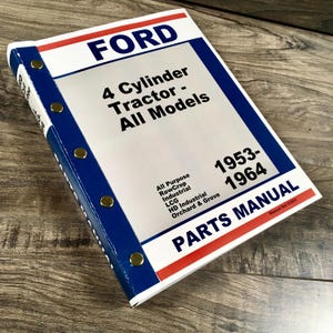Ford 2000 4000 Tractor Master Parts Manual Catalog 1962 1963 1964 1965 All Types