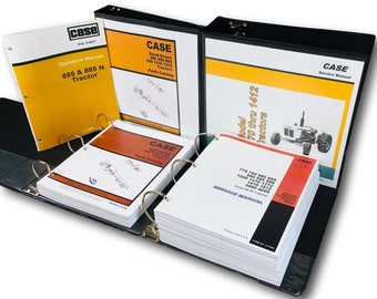 David Brown Case 885 Tractor Service Manual Parts Catalog Operators Repair Set