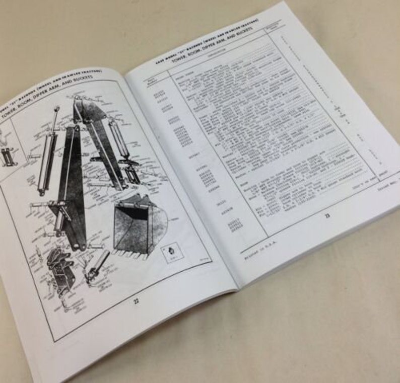 J I Case Model 31 Backhoe Parts Catalog Manual C672 for 530 540 310D 310E 310F - Etsy