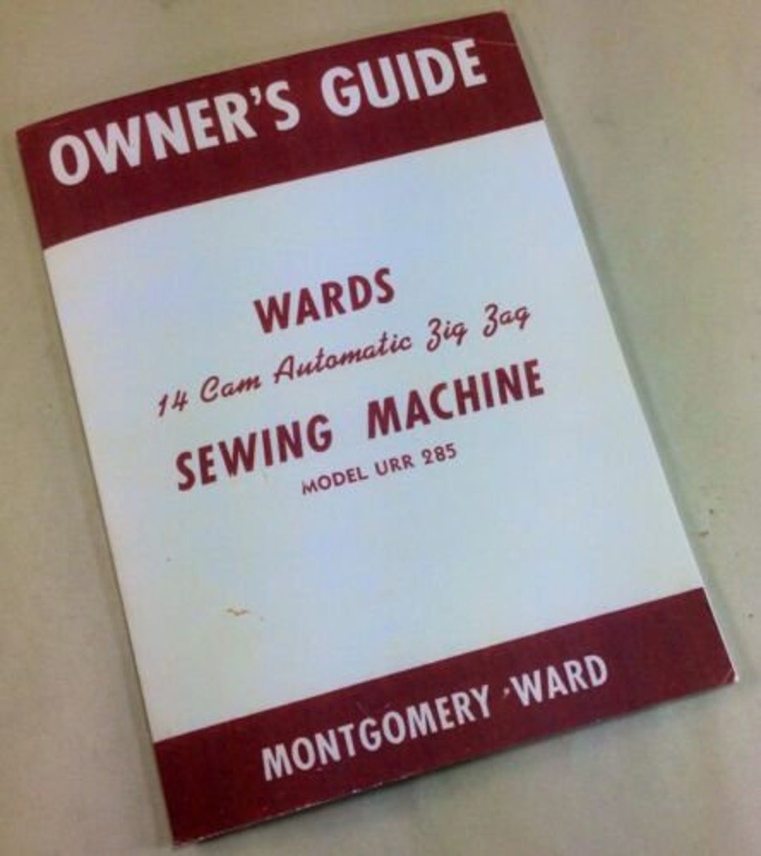 Wards Sewing Machine Owners Guide Manual 14 Cam Automatic Zig Zag Model Urr 285 Etsy