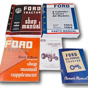 Lot Ford 2000 4000 Series Tractor Service Repair Operators Parts Manuals 1962-65