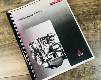 Khd Deutz F2L 1011 Engine Service Manual Repair Shop Technical Workshop Book