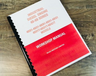 Isuzu 4B-6B Series Industrial Diesel Engine Service Manual Repair Shop Technical