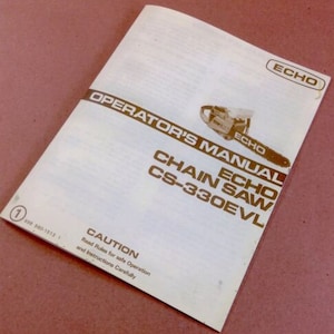 Echo Chain Saw Cs-330Evl Operators Owners Manual Cahainsaw 2 Stroke