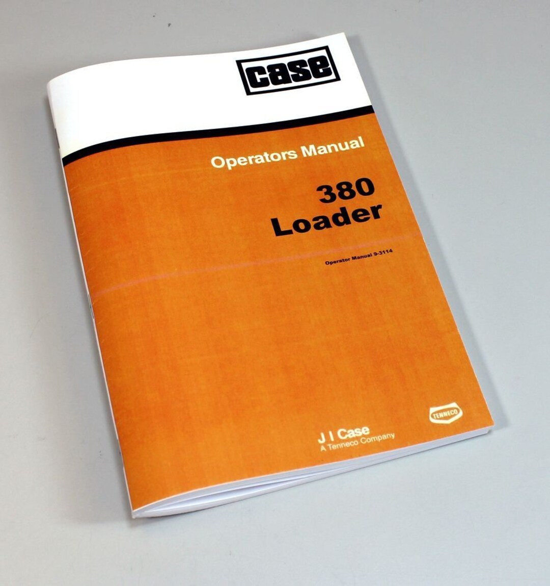 Case 380 380ck 380ll Loader Landscaper Tractor Backhoe Owner Operators Manual Ll Etsy