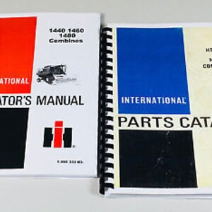 Lot International 1440 Combine Operators Parts Manuals Owners Catalog Book
