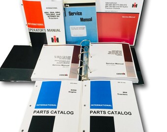 Farmall International 884 Tractor Service Parts Operators Manual Set Repair Shop