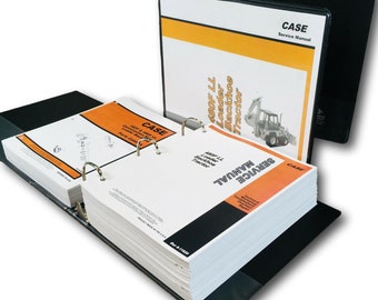 Case 480F 480F Ll Loader Backhoe Tractor Service Manual Parts Catalog Set Shop