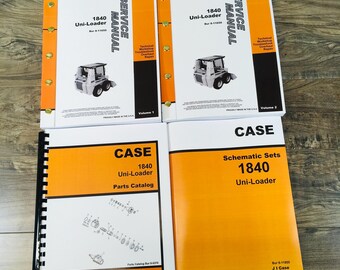 Uni-Loader Case 1840 Mini-chargeur manuel d'entretien Catalogue de pièces de rechange
