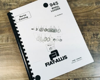 Fiat Allis Chalmers 945 Wheel Loader Parts Manual Catalog Book Sn 79L01001-Up