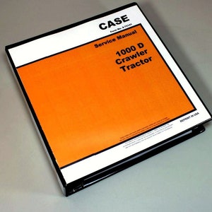 Case 1000D Crawler Tractor Service Technical Manual Repair Shop In Binder
