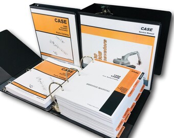 Case 1280 Crawler Excavator Service Manual Parts Catalog Repair Shop Set Book