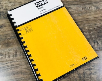 Case 1150C Crawler Tractor Dozer Bulldozer Track Loader Operators Owners Manual