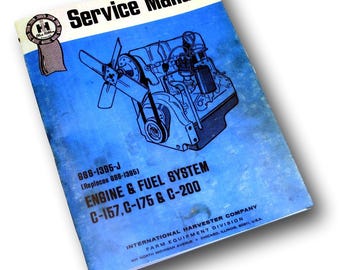 Manuale di riparazione e assistenza per trattori Ih International C-200 Gas Engine 2500A 2500B