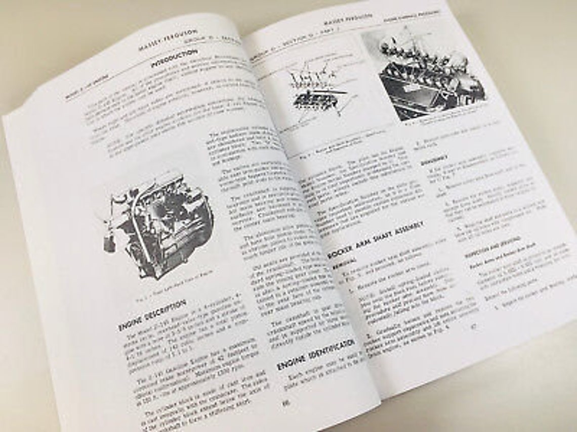 Fsm 135 Massey Ferguson 135 Tractor Factory Service Parts Operators Manual Shop ...