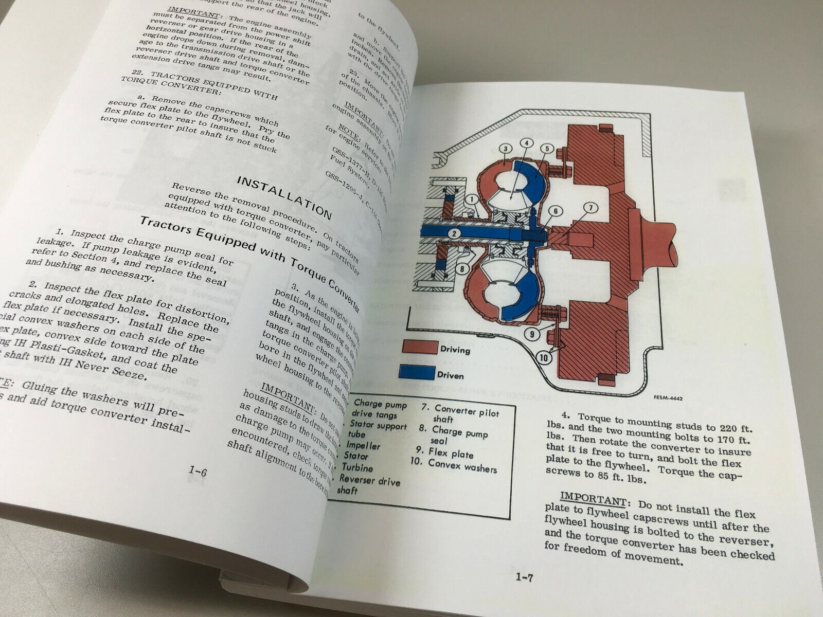 International C146 Engine Service Parts Manual Set For 500 500C