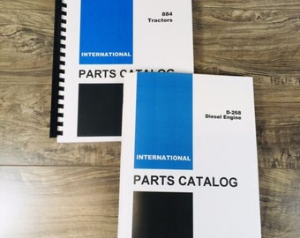 International 884 Tractor Parts Manual Set Catalog Book Assembly Schematic D-268