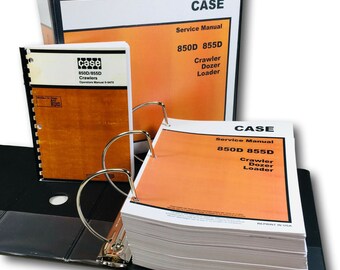 Case 850D 855D Crawler Dozer Loader Service Operators Proprietari Manuale Officina di riparazione