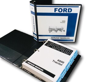 Ford 6000 Tractor Service Manual Repair Shop Technical Book Workshop Overhaul
