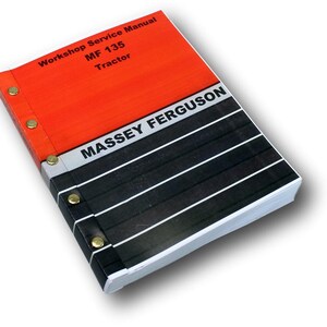 Massey Ferguson 135 Tractor Factory Service Manual Repair Workshop Shop Mf135