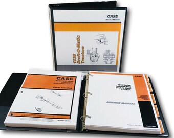 Case 1030 Series 1031 Gp Draft-O-Matic Tractor Service Manual Parts Catalog Set