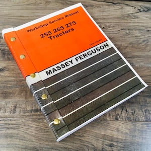 Service Manual For Massey Ferguson 265 Tractor Repair Shop Tech Workshop Mf265