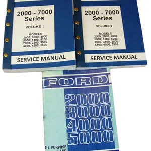 Lot Ford 2000 5000 Series Tractor Service Repair Shop & Operators Owners Manuals