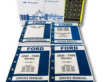 Ford 3400 3500 Loader Backhoe Tractor Service Repair Shop Operator Parts Manuals