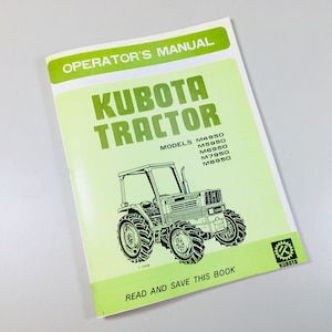 Kubota M4950 M5950 M6950 M7950 M8950 Operators Owners Manual Tractors Diesel