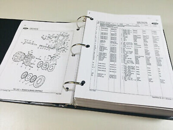 Ford Tractor 2610 3610 4110 4610 Service Manual & Parts Catalog - 2422 Pages