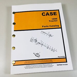 Koffer 1896 Traktor Teile Handbuch Katalog mit Explosionsansichten Zahlen Schemata