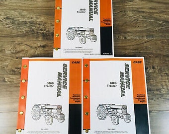 Case International 380B Tractor Service Catalog Manuals Repair Shop Technical