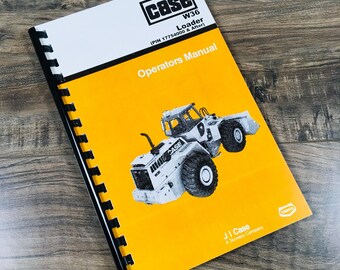 J I Case W36 Wheel Loader Operators Owners Manual Book #9-12890 Pin 17754000 Up