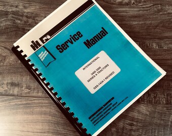 International 3500 Series A 3500A Tractor Service Repair Shop Manual Technical