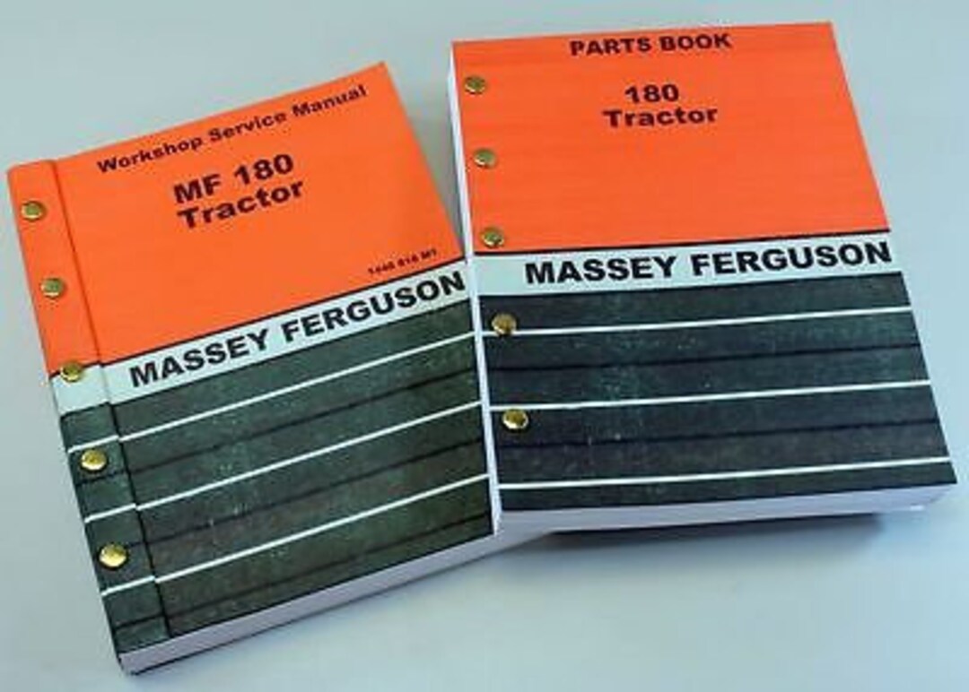 Lot Massey Ferguson 50 Tractor Parts Catalog Service Repair Manual Shop