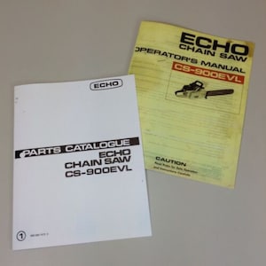 Lot Echo Chainsaw Cs-900Evl Operators Owners Parts Catalog Manuals Chain Saw