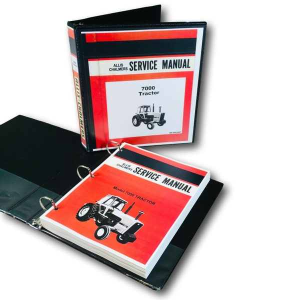 Allis Chalmers 7000 Traktor Service Handbuch Werkstatt Technische Buch Überholung