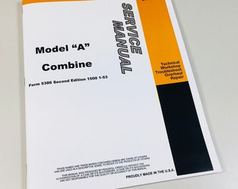 Case Drott Model A Combine Service Repair Manual
