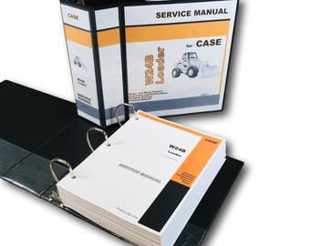Case W24B Wheel Loader Pay Loader Service Technical Manual Repair Shop In Binder